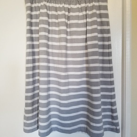 Old Navy Gray and White Stripe Strapless Dress (size s/p/p) - Picture 7 of 7